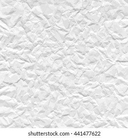 Texture of crumpled paper. Vector illustration.