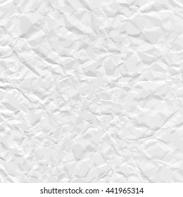 Texture of crumpled paper. Vector illustration.