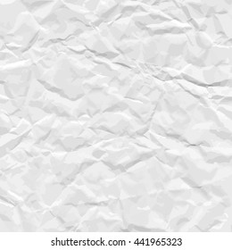 Texture of crumpled paper. Vector illustration.