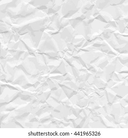 Texture of crumpled paper. Vector illustration.