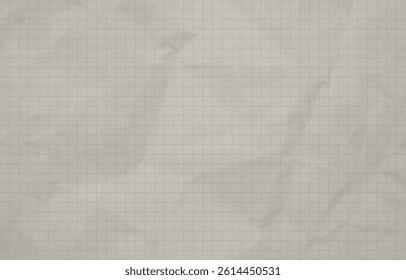 Texture of crumpled paper. Crumpled white paper texture pattern. Vector illustration.