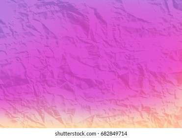Texture of crumpled purple paper. Vector illustration.