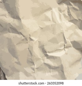 texture of crumpled wrapping paper vector