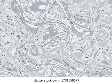 Textura del fondo metálico de la ola oscura, fluido metálico con reflexión. Superficie líquida metálica para papel pintado y pancarta de afiches.