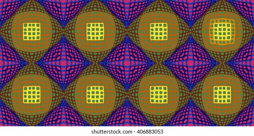 texture of the decorative color pattern of the elements of geometric lines and shapes of circles forming a ball