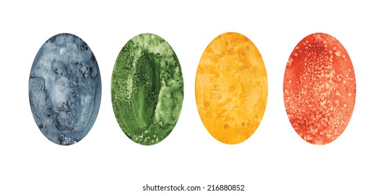 texture ellipse  color watercolor design elements