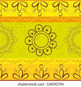Texture with ethnic patterns and mandalas