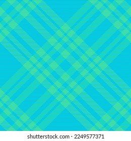 Texture fabric plaid. Background textile pattern. Tartan vector seamless check in green and turquoise colors.