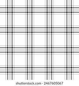 Texture fabric textile of pattern tartan check with a background vector seamless plaid in gray and white colors.