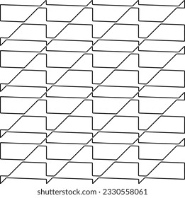 Texture with figures from lines. Black and white pattern for web page, textures, card, poster, fabric, textile. Monochrome graphic repeating design. 