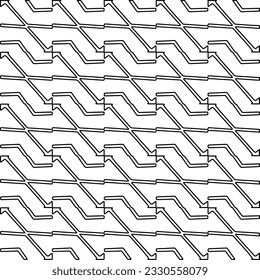 Textura con figuras de líneas. Patrón blanco y negro para página web, texturas, tarjeta, afiche, tela, textil. Diseño repetitivo gráfico monocromo. 