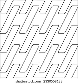 Textura con figuras de líneas. Patrón blanco y negro para página web, texturas, tarjeta, afiche, tela, textil. Diseño repetitivo gráfico monocromo. 