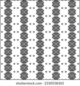 Textura con figuras de líneas. Patrón blanco y negro para página web, texturas, tarjeta, afiche, tela, textil. Diseño repetitivo gráfico monocromo. 