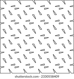 Texture with figures from lines. Black and white pattern for web page, textures, card, poster, fabric, textile. Monochrome graphic repeating design. 