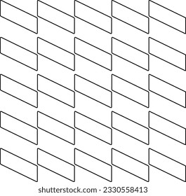 Texture with figures from lines. Black and white pattern for web page, textures, card, poster, fabric, textile. Monochrome graphic repeating design. 