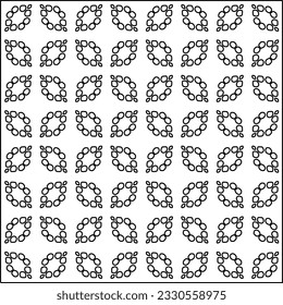 Texture with figures from lines. Black and white pattern for web page, textures, card, poster, fabric, textile. Monochrome graphic repeating design. 