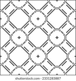 Textur mit Zahlen aus Linien. Schwarz-Weiß Muster für Webseiten, Texturen, Karten, Poster, Stoff, Textilien. Monochrome grafische Wiederholungsdesign.