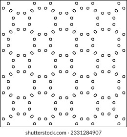 Texture with figures from lines. Black and white pattern for web page, textures, card, poster, fabric, textile. Monochrome graphic repeating design.