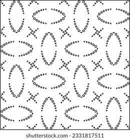Texture with figures from lines. Black and white pattern for web page, textures, card, poster, fabric, textile. Monochrome graphic repeating design.