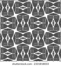 Textur mit Zahlen aus Linien. Schwarz-Weiß Muster für Webseiten, Texturen, Karten, Poster, Stoff, Textilien. Monochrome grafische Wiederholungsdesign.