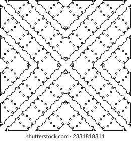 Textura con figuras de líneas. Patrón blanco y negro para página web, texturas, tarjeta, afiche, tela, textil. Diseño repetitivo gráfico monocromo.