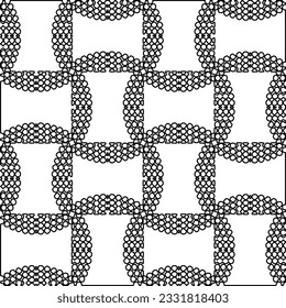 Texture with figures from lines. Black and white pattern for web page, textures, card, poster, fabric, textile. Monochrome graphic repeating design.