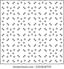 Texture with figures from lines. Black and white pattern for web page, textures, card, poster, fabric, textile. Monochrome graphic repeating design.