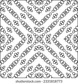 Textura con figuras de líneas. Patrón blanco y negro para página web, texturas, tarjeta, afiche, tela, textil. Diseño repetitivo gráfico monocromo.