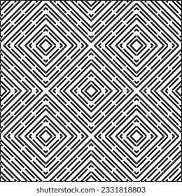 Textura con figuras de líneas. Patrón blanco y negro para página web, texturas, tarjeta, afiche, tela, textil. Diseño repetitivo gráfico monocromo.