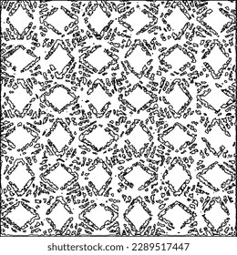 Texture with figures from lines.Abstract grunge background. Black and white pattern for web page, textures, card, poster, fabric, textile. Monochrome graphic repeating design. 
