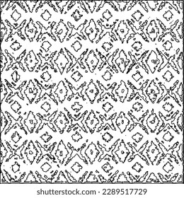 Texture with figures from lines.Abstract grunge background. Black and white pattern for web page, textures, card, poster, fabric, textile. Monochrome graphic repeating design. 