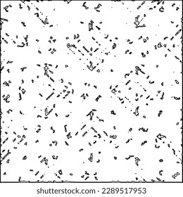Texture with figures from lines.Abstract grunge background. Black and white pattern for web page, textures, card, poster, fabric, textile. Monochrome graphic repeating design. 