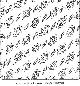 Texture with figures from lines.Abstract grunge background. Black and white pattern for web page, textures, card, poster, fabric, textile. Monochrome graphic repeating design. 