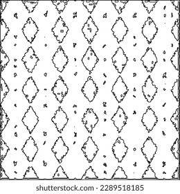 Texture with figures from lines.Abstract grunge background. Black and white pattern for web page, textures, card, poster, fabric, textile. Monochrome graphic repeating design. 