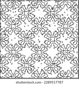 Texture with figures from lines.Abstract grunge texture. Black and white pattern for web page, textures, card, poster, fabric, textile. Monochrome graphic repeating design. 
