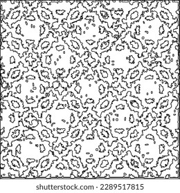 Texture with figures from lines.Abstract grunge texture. Black and white pattern for web page, textures, card, poster, fabric, textile. Monochrome graphic repeating design. 