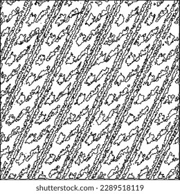 Textur mit Figuren aus Linien.Abstrakte Grunge Textur. Schwarz-Weiß Muster für Webseiten, Texturen, Karten, Poster, Stoff, Textilien. Monochrome grafische Wiederholungsdesign. 