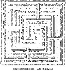 Texture with figures from lines.Abstract grunge texture. Black and white pattern for web page, textures, card, poster, fabric, textile. Monochrome graphic repeating design. 