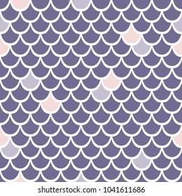Texture of fish scales. Background in purple colors. Seamless vector pattern. Nice for wallpaper, banner, fabric, paper, scrapbook, backdrop.