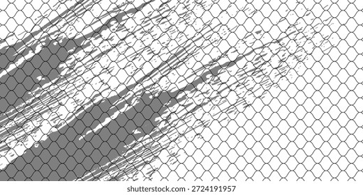 Textur für Fischernetze. Grunge Muster für Sportbekleidung oder Fußballtor, Volleyballnetz, Basketballkorb, Hockey, Leichtathletik. Grunge-Hintergrund