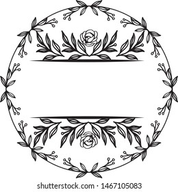 Texture of flower and leaves, perfect frames, for elegant card. Vector