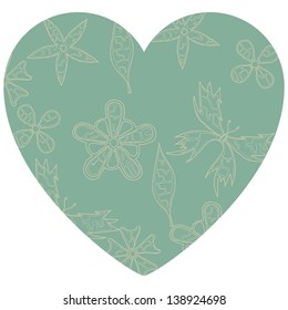 texture with flowers and butterflies.