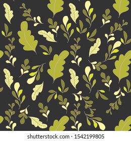 Texture with flowers and plants. Floral ornament. Original flowers pattern.