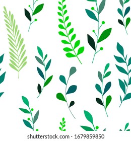Texture with flowers and plants. Floral ornament. Original flowers pattern.