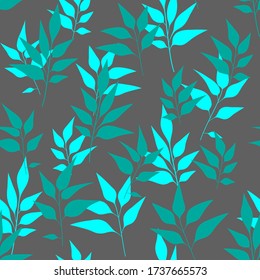 Texture with flowers and plants. Floral ornament. Original flowers vector pattern.