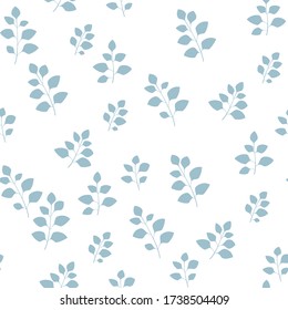 Texture with flowers and plants. Floral ornament. Original flowers pattern.