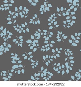 Texture with flowers and plants. Floral ornament. Original flowers vector pattern.