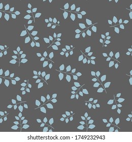 Texture with flowers and plants. Floral ornament. Original flowers vector pattern.