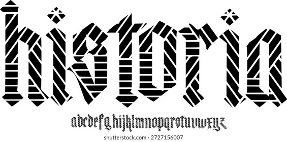 Fuente de textura y Vector del alfabeto grunge, tipografía de diseño áspero Texto gráfico redondo