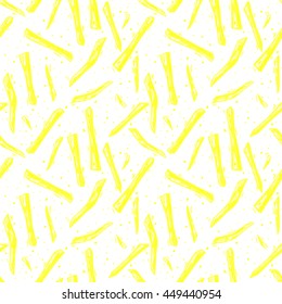 texture food. French fries seamless pattern. Decorative elements for your packing design, Menu.